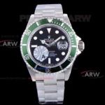 JF Factory Rolex Kermit Submariner Date 40MM 3135 Swiss Luxury Watches - 116610LV Black Face Green Bezel